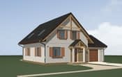 Projekt domu Sylwia – widok bryły domu 4
