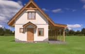 Projekt domu Szarejka – widok bryły domu 4