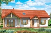 Projekt domu Szczygieł – wizualizacja od frontu 2