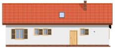 Projekt domu Szczygieł – elewacja ogrodowa