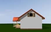 Projekt domu Szczygieł – widok bryły domu 1
