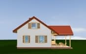 Projekt domu Szczygieł – widok bryły domu 3