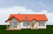 Projekt domu Szczygieł – widok bryły domu 4