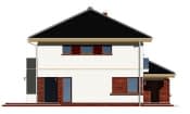 Projekt domu Szmaragd 3 – elewacja boczna lewa