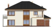 Projekt domu Topaz 2 – elewacja boczna 1