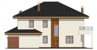 Projekt domu Topaz 2 wariant B – elewacja boczna 2