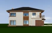 Projekt domu Topaz 3 wariant C – widok bryły domu 3