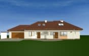 Projekt domu Trzypokoleniowy – widok bryły domu 4