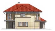 Projekt domu Turkus – elewacja boczna lewa