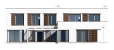 Projekt domu Vertigo – elewacja ogrodowa