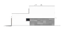 Projekt domu Vertigo – elewacja boczna lewa