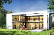 Projekt domu Villa Nova – wizualizacja od strony ogrodu
