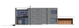 Projekt domu Villa Nova – elewacja boczna lewa