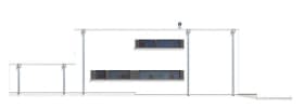 Projekt domu Villa Nova – elewacja boczna prawa
