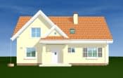 Projekt domu Wesoły – widok bryły domu 4