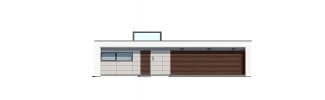Projekt domu Willa Atrium – elewacja frontowa