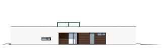 Projekt domu Willa Atrium – elewacja boczna lewa