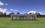 Projekt domu Willa Atrium – widok bryły domu 3
