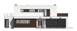 Projekt domu Willa l' Azur – elewacja frontowa