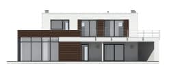 Projekt domu Willa l' Azur – elewacja ogrodowa