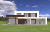 Projekt domu Willa l' Azur – widok bryły domu 4