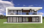 Projekt domu Willa słoneczna wariant B – widok bryły domu 4