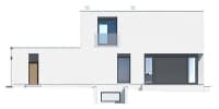 Projekt domu Willa słoneczna wariant C – elewacja boczna lewa