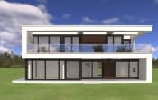 Projekt domu Willa słoneczna wariant C – widok bryły domu 4