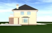 Projekt domu Willowy – widok bryły domu 3