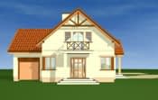 Projekt domu Wiosenny – widok bryły domu 4