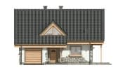 Projekt domu Wisełka – elewacja frontowa