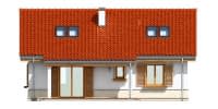Projekt domu Żabka 2 – elewacja ogrodowa