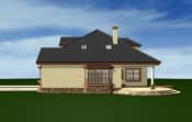 Projekt domu Zacisze 2 – widok bryły domu 1