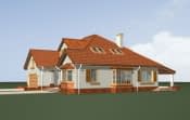 Projekt domu Zacisze 3 – widok bryły domu 4
