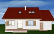 Projekt domu Zgrabny – widok bryły domu 2