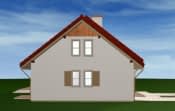 Projekt domu Zgrabny – widok bryły domu 3