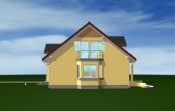 Projekt domu Zgrabny 2 – widok bryły domu 1