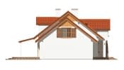 Projekt domu Zgrabny 3 – elewacja boczna 1