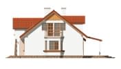 Projekt domu Zgrabny 3 – elewacja boczna 2