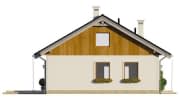 Projekt domu Zosia 2 – elewacja boczna lewa