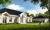 Projekt domu Rezydencja Parkowa 4 – wizualizacja od strony ogrodu 1