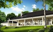 Projekt domu Rezydencja Parkowa 4 – wizualizacja od strony ogrodu 2