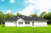 Projekt domu Rozłożysty 2 wariant B – widok bryły domu 4