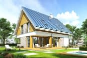 Projekt domu Viking 2 – wizualizacja od strony ogrodu