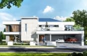 Projekt domu Willa Floryda – wizualizacja od frontu 2