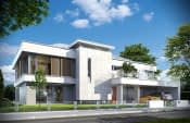 Projekt domu Willa Floryda – wizualizacja od frontu 5