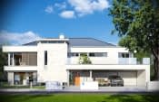 Projekt domu Willa Floryda – wizualizacja od frontu 6
