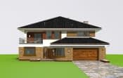 Projekt domu Wiola wariant C – widok bryły domu 4