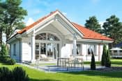 Projekt domu Dom na Parkowej 5 – wizualizacja od strony ogrodu 1