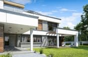 Projekt domu Willa Floryda 4 – wizualizacja od frontu 2